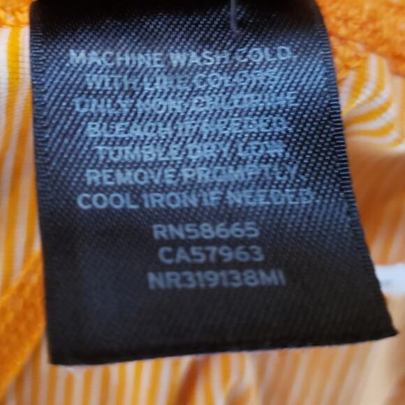 Zella orange striped racerback workout tank XS. NWOT - Picture 8 of 8